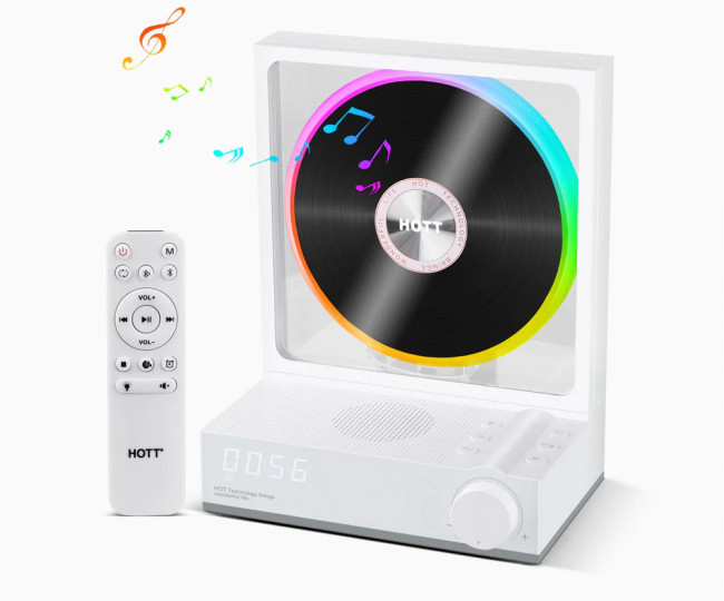 Настільний мультимедійний CD-плеєр у ретро-дизайні  HOTT CD Player C229